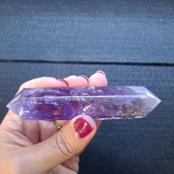 Double Terminated Purple Amethyst - Picture 4 of 5